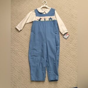NWT Boys Smocked Petit Ami 2 Piece Set 4T